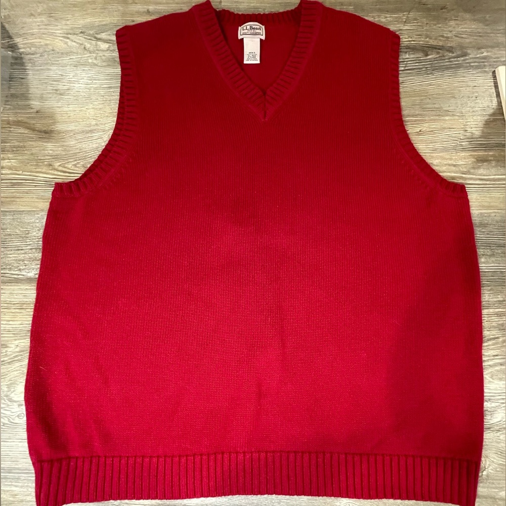 L.L. Bean 100% Cotton Vest Mens Size XL